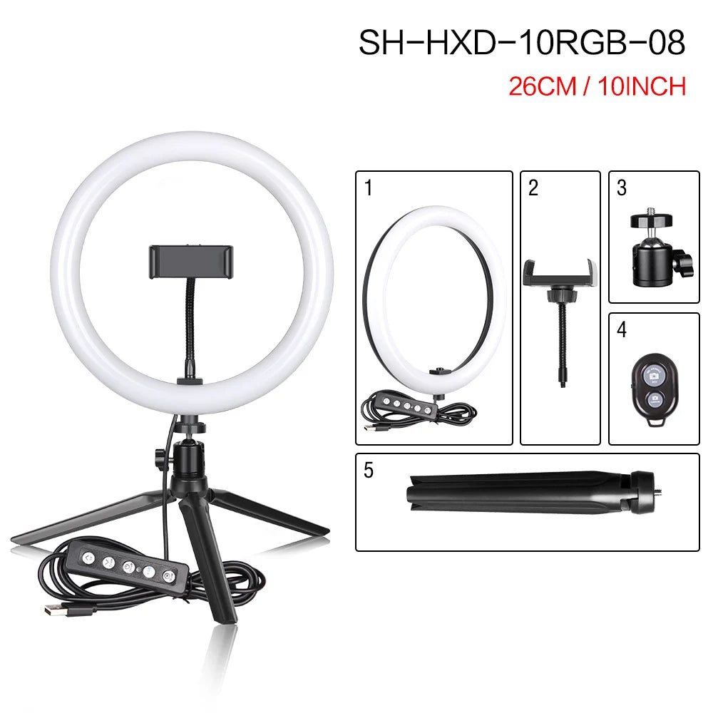 RGB Ring Light Tripod Kit