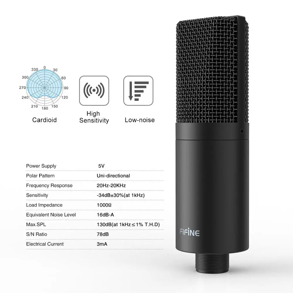 FIFINE K780 USB Studio Microphone