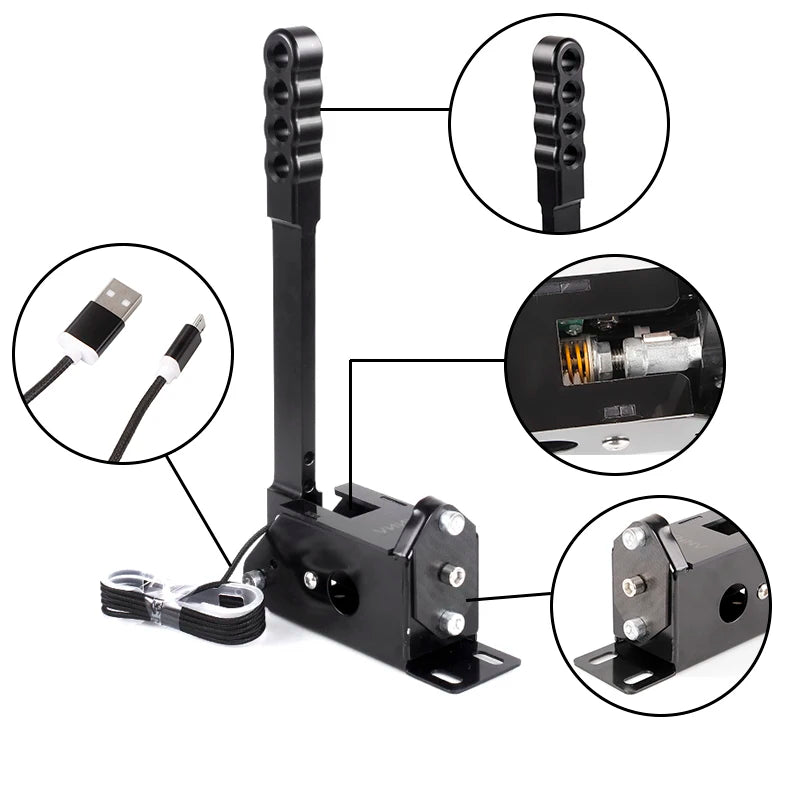 USB Hall Sensor Racing Handbrake