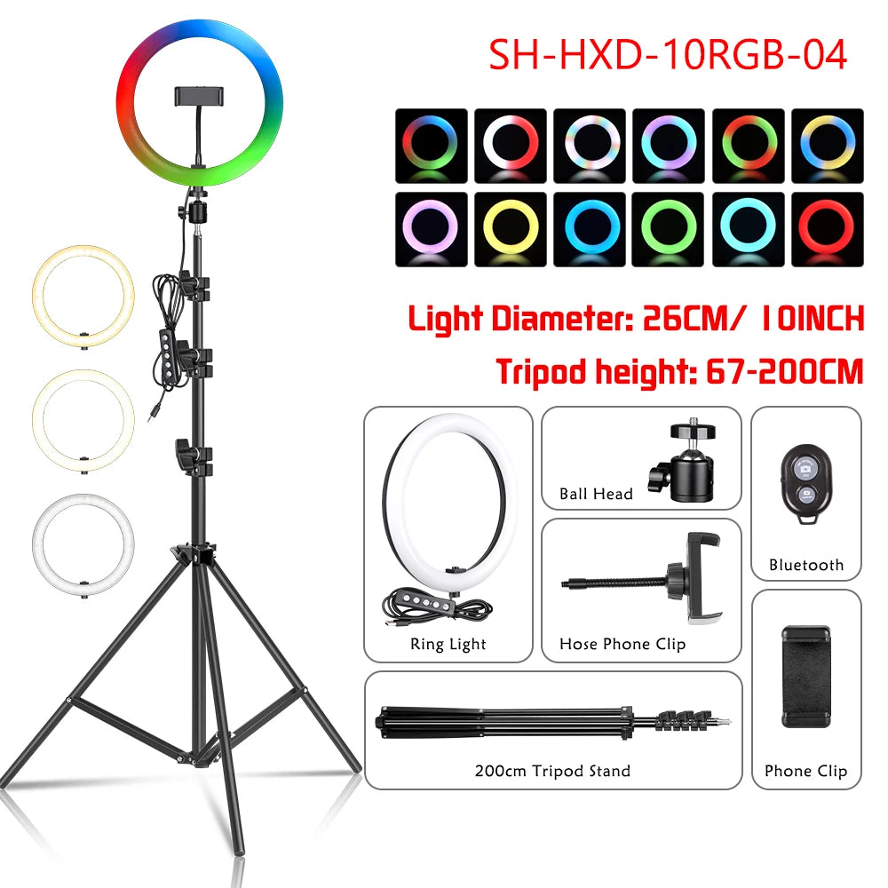 RGB Ring Light Tripod Kit