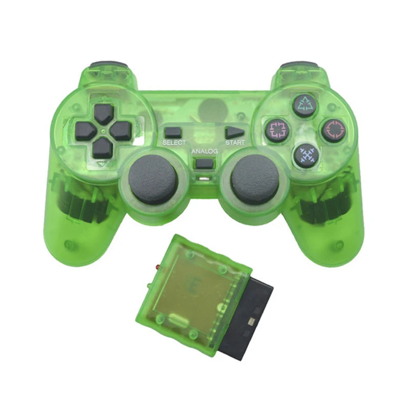 PS2 Transparent Wireless Gamepad Controller