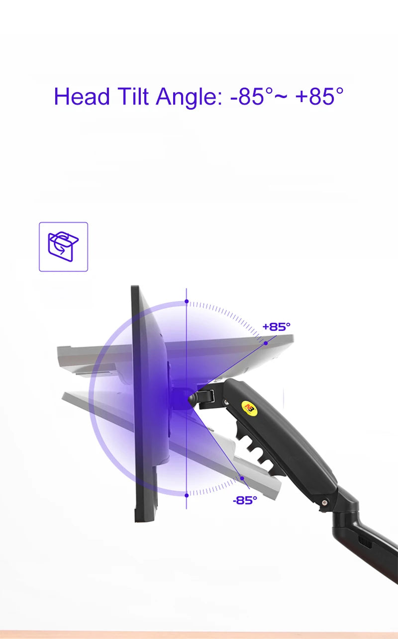 F80 Gas Spring Monitor Arm