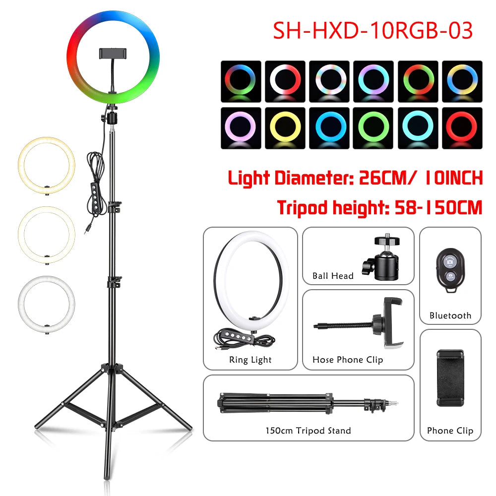 RGB Ring Light Tripod Kit