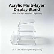 Three-Tier Acrylic Keyboard Display Stand
