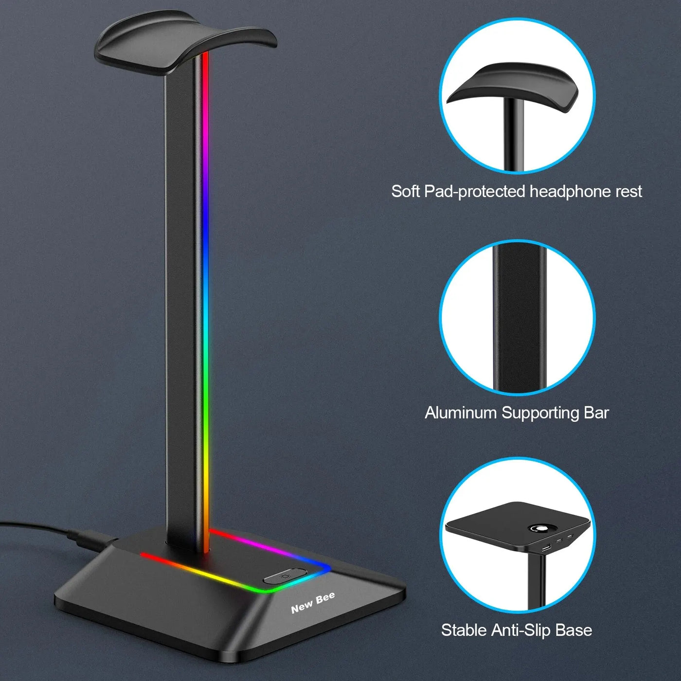 New Bee RGB Headset Stand
