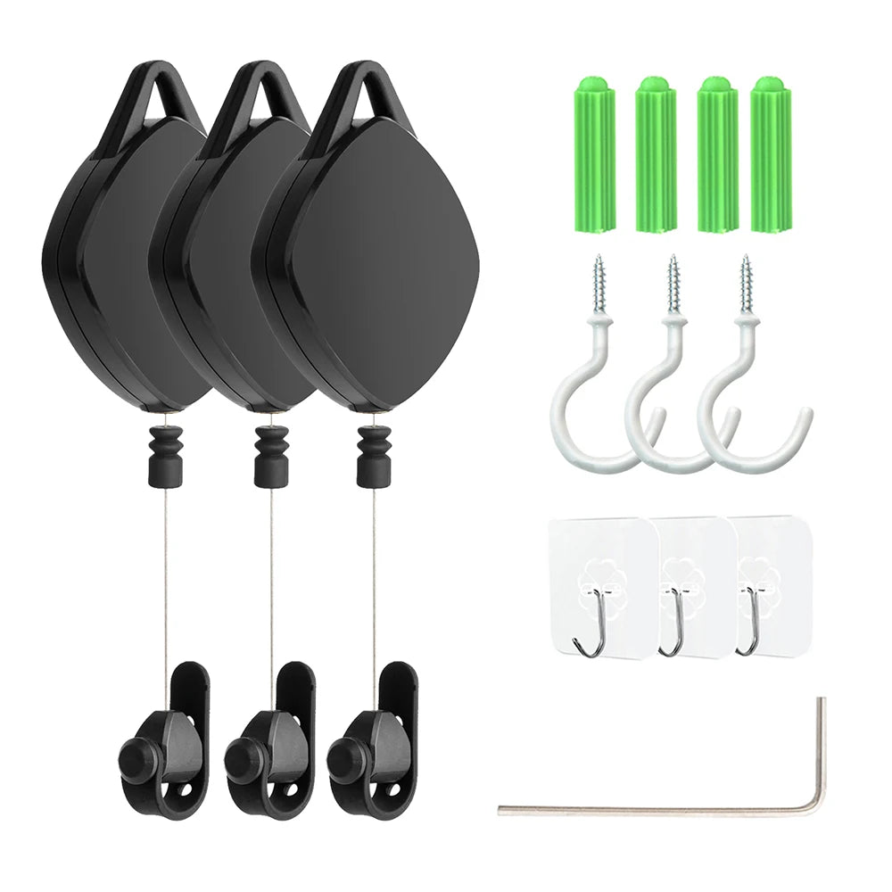 Retractable VR Cable Pulley System