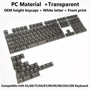 Transparent RGB Mechanical Keyboard Keycaps