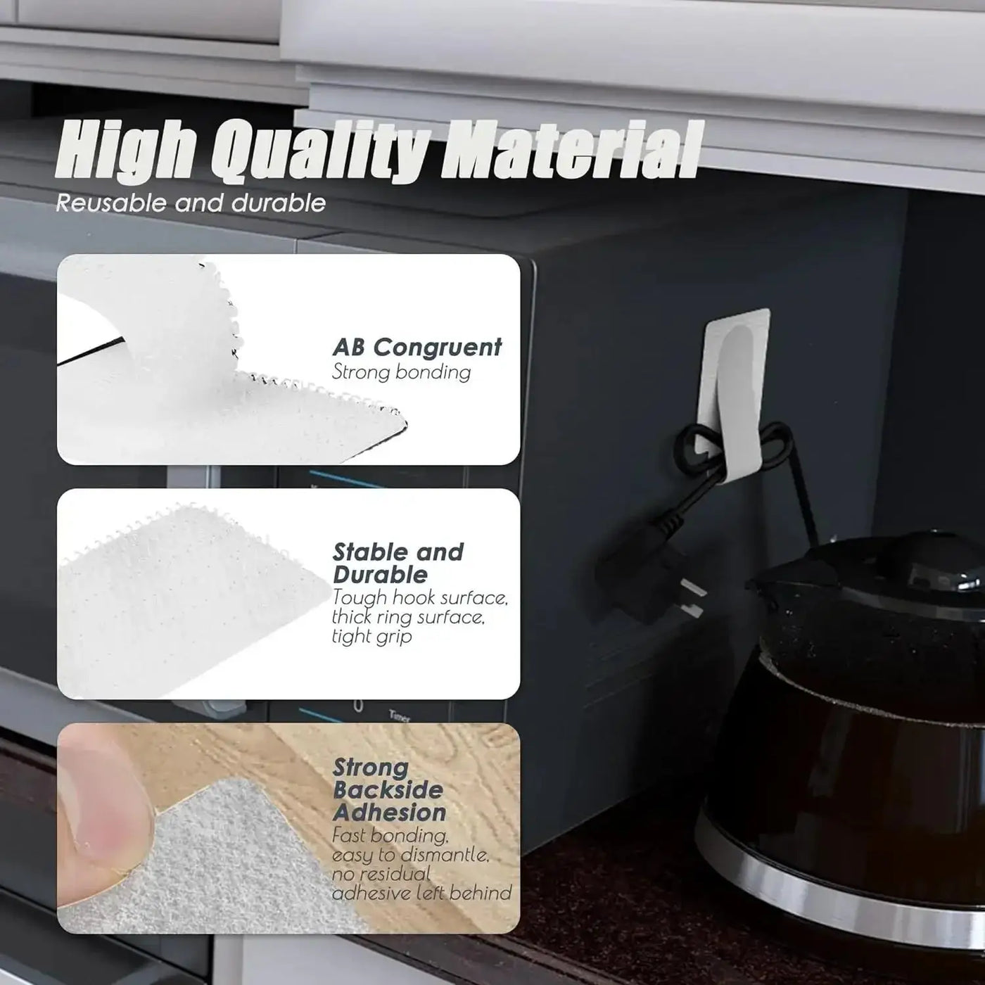 Reusable Adhesive Cable Ties
