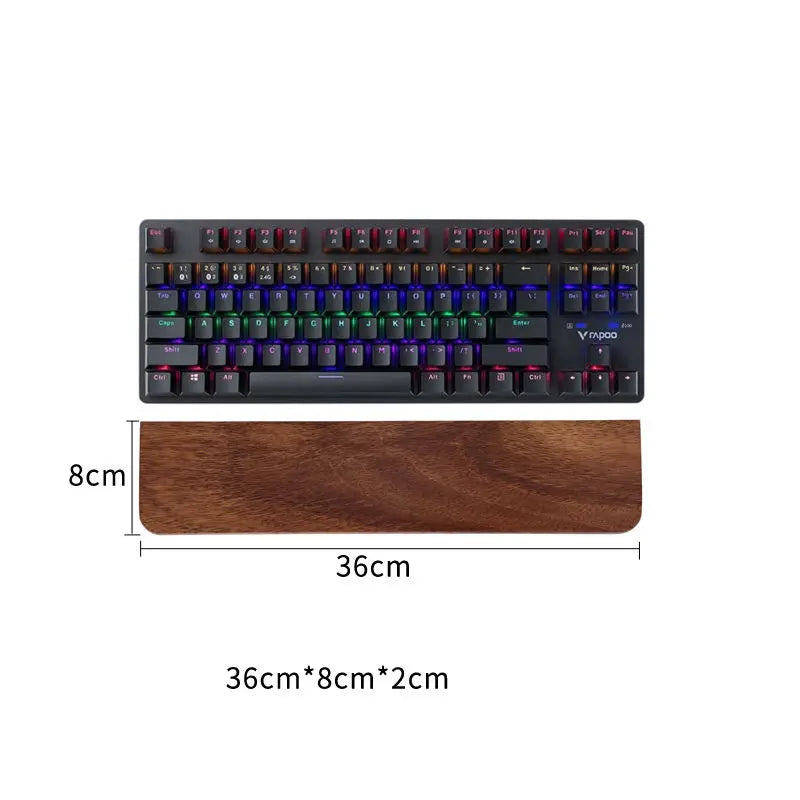 Walnut Mechanical Keyboard Wrist Rest
