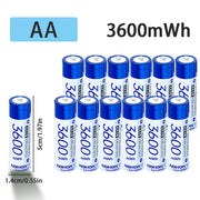 NOHON 1.5V Li-ion Rechargeable AA Batteries Bulk 3600mWh High Capacity Long Lasting AA AAA Battery Charging Battery Charger