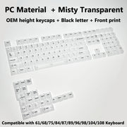 Transparent RGB Mechanical Keyboard Keycaps