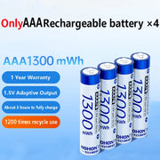 NOHON 1.5V Li-ion Rechargeable AA Batteries Bulk 3600mWh High Capacity Long Lasting AA AAA Battery Charging Battery Charger