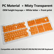 Transparent RGB Mechanical Keyboard Keycaps