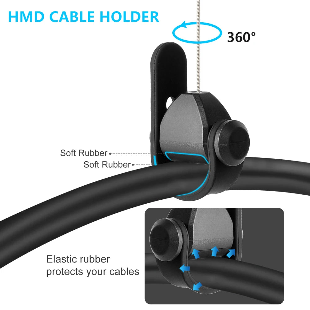 Retractable VR Cable Pulley System