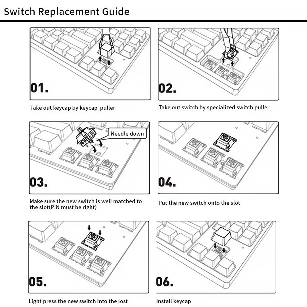 Outemu 3-Pin Mechanical Keyboard Switches
