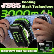 NEW JS85 Phone Silent Cooler Semiconductor Magnetic/ Back-clip Ice Freeze Cooling Radiator with 3000mAh Battery 3 Gears Display
