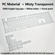 Transparent RGB Mechanical Keyboard Keycaps