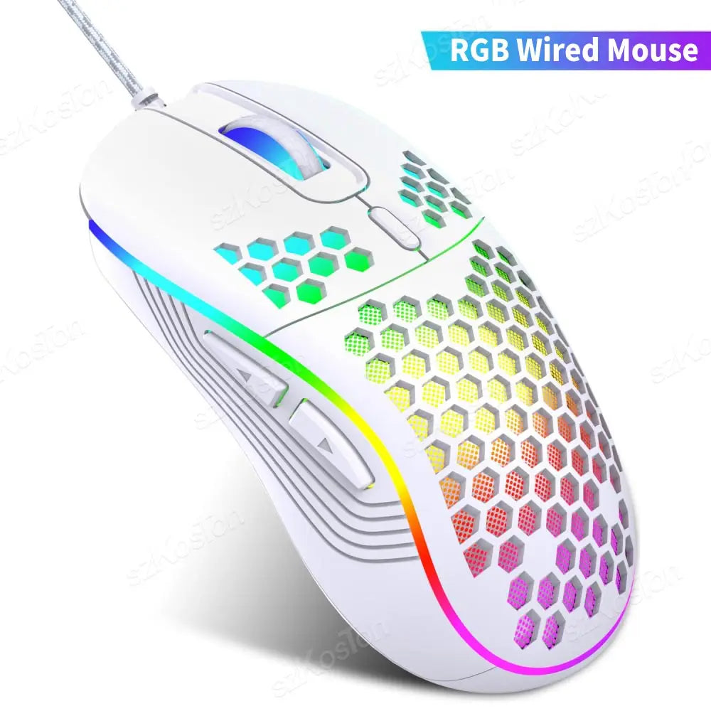 7200DPI Honeycomb RGB Gaming Mouse