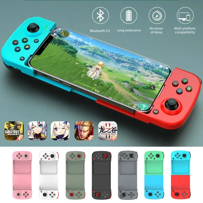 D3 Wireless Bluetooth 5.0 Game Controller Type-C Telescopic Gamepad Joystick For Android IOS for Switch PC Video Game Controller