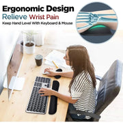 Memory Foam Keyboard Wrist Set