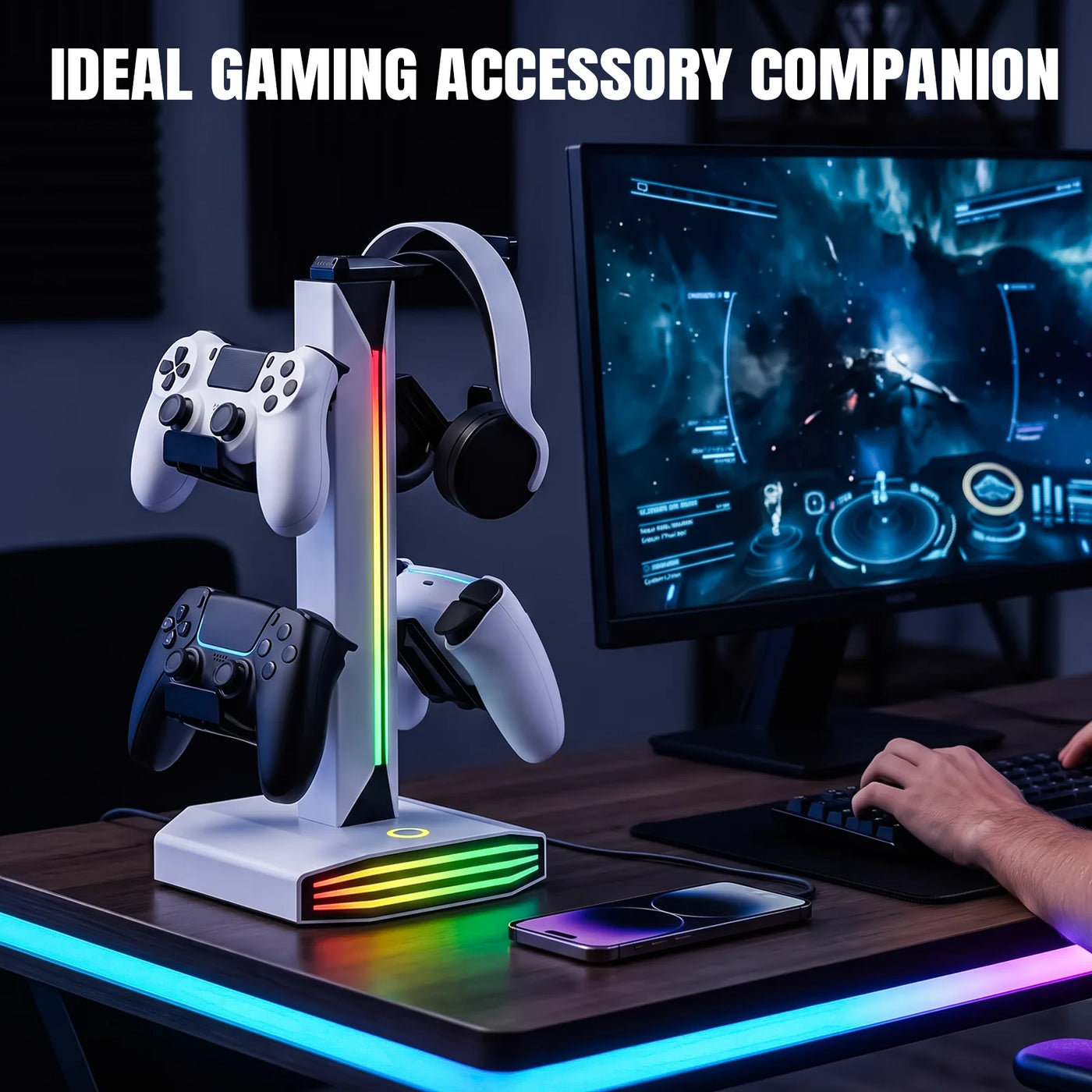 RGB Controller Headset Station