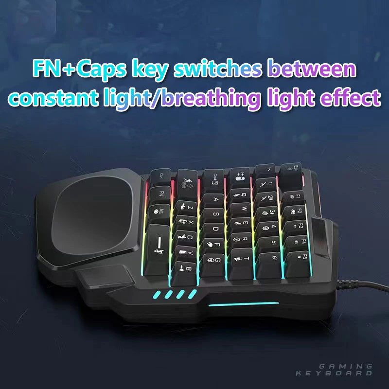Compact 35-Key RGB Gaming Keyboard