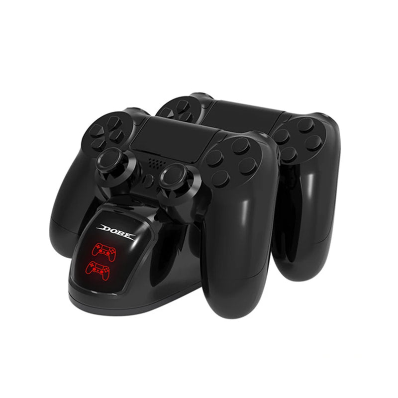 PS4 Controller Charger Dock,P4 Dual Controller Charging Station, PS4 Controller Accessories Black