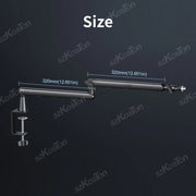 Low-Profile Adjustable Microphone Boom Arm