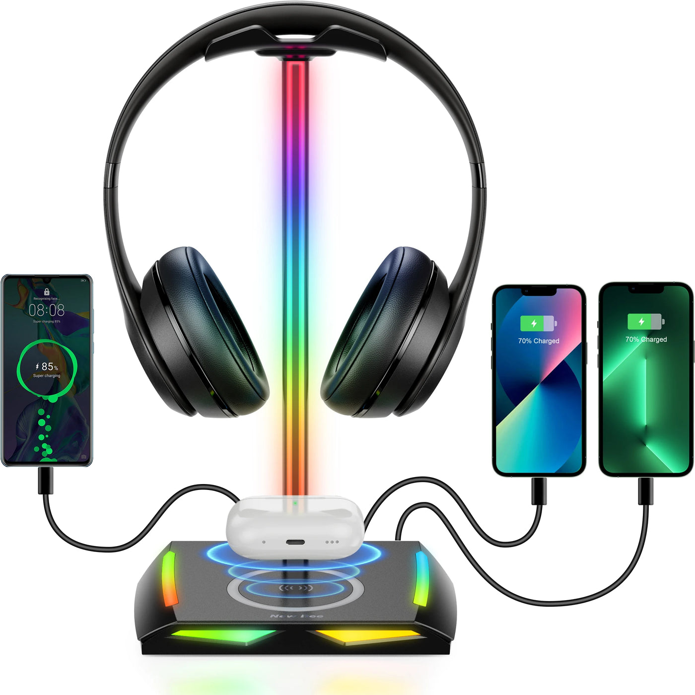 New Bee RGB Headphone Stand