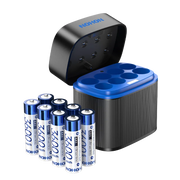 NOHON 1.5V Li-ion Rechargeable AA Batteries Bulk 3600mWh High Capacity Long Lasting AA AAA Battery Charging Battery Charger