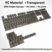 Transparent RGB Mechanical Keyboard Keycaps