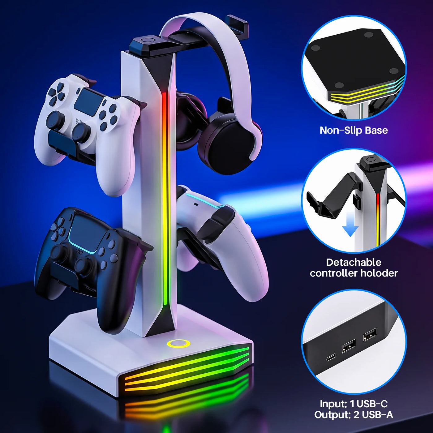 RGB Controller Headset Station