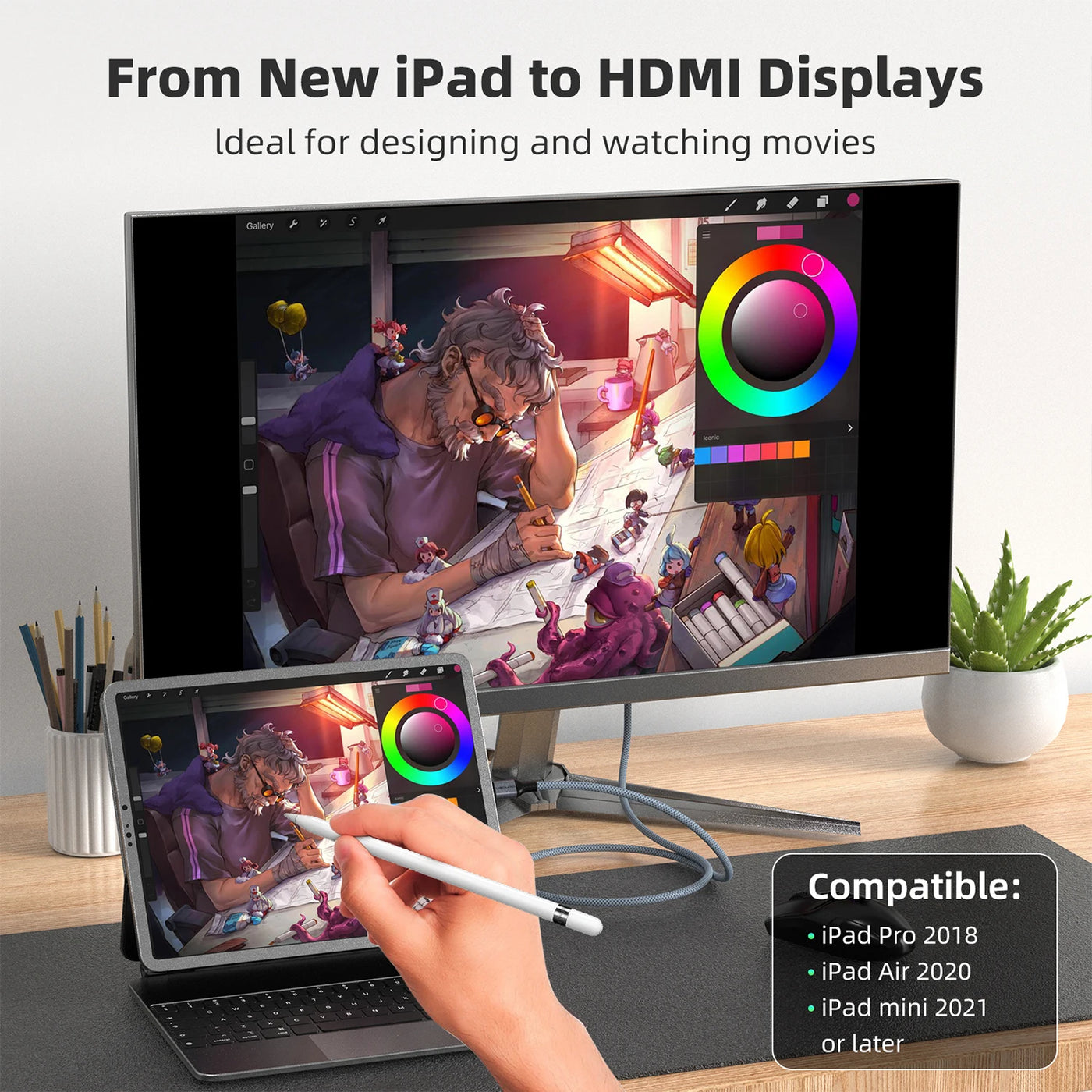 USB-C 4K60Hz HDMI Cable