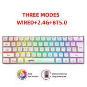 61-Key Tri-Mode Wireless Gaming Keyboard