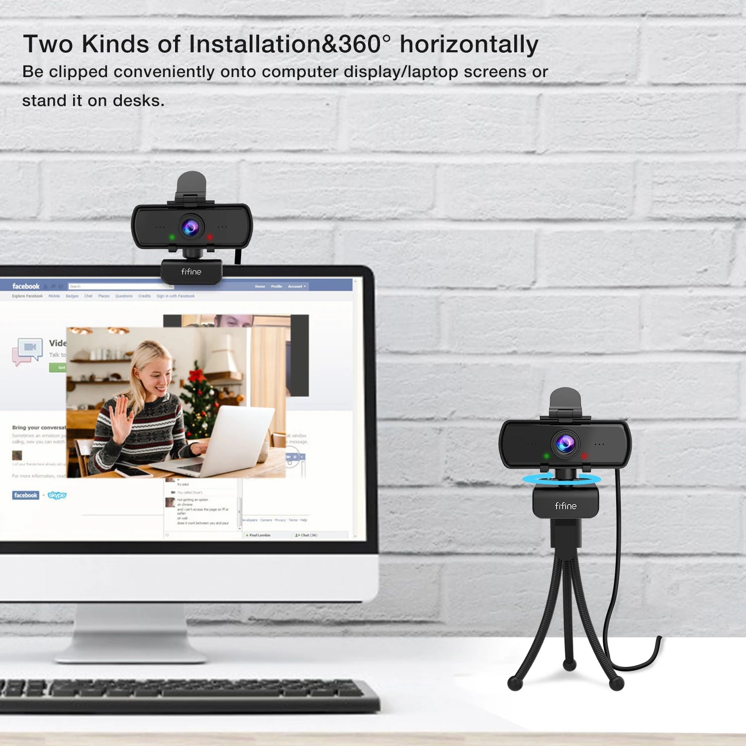 FIFINE K420 1440p USB Webcam