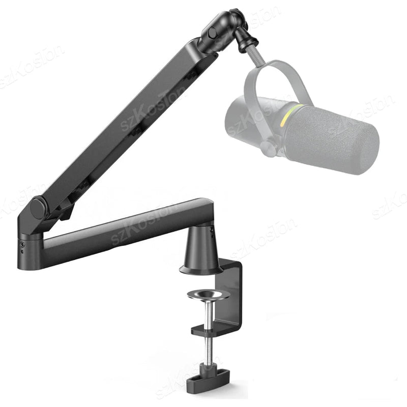 Low-Profile Adjustable Microphone Boom Arm