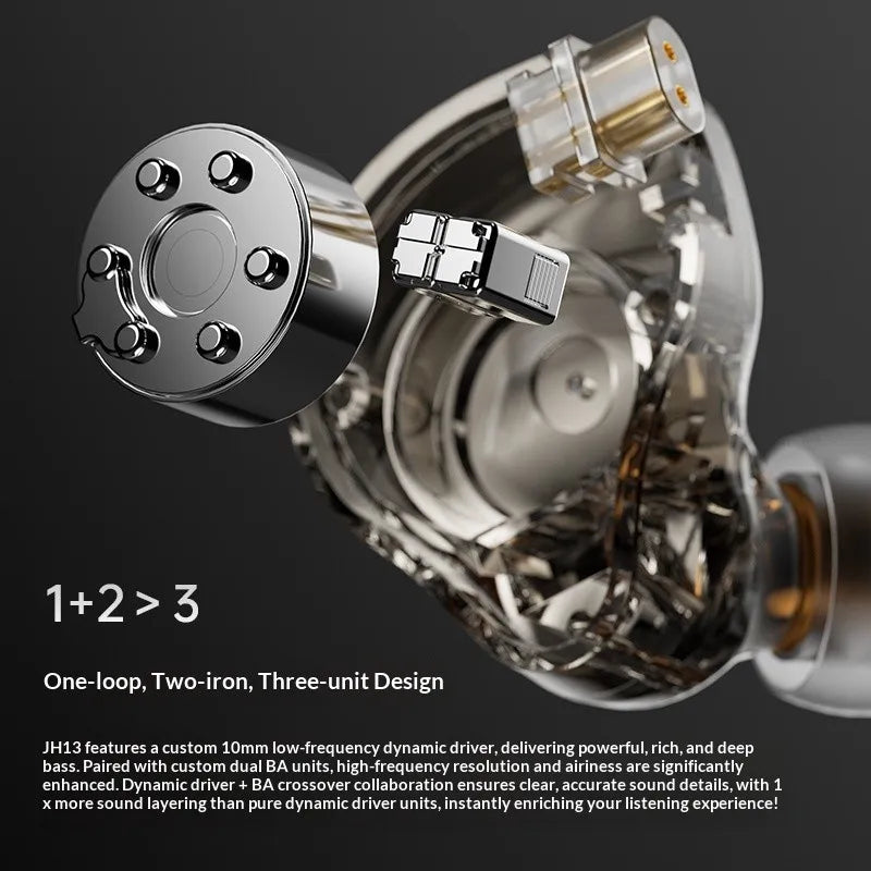 FiiO JH13 Hybrid Wired Earphones