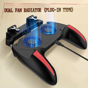 H10 Gaming Handheld Grip Game Controller Joystick Gamepad For Pubg Trigger Cooling Fan Cooler Phone 5000mAh Battery/USB Powered