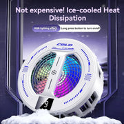 NEW Semiconductor Magnetic Clip Phone Cooler with Digital Display Temperature RGB Lights Compatible for Iphone Samsung Xiaomi