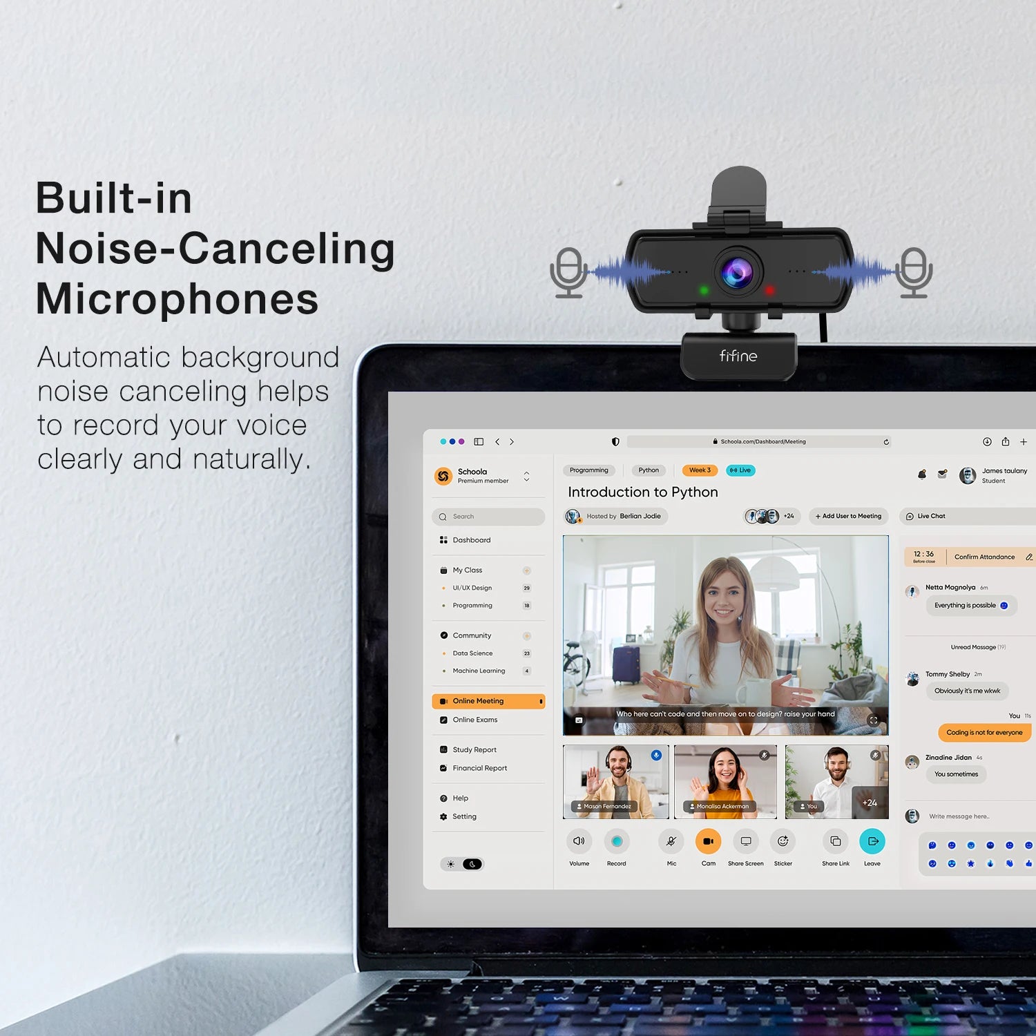 FIFINE K420 1440p USB Webcam