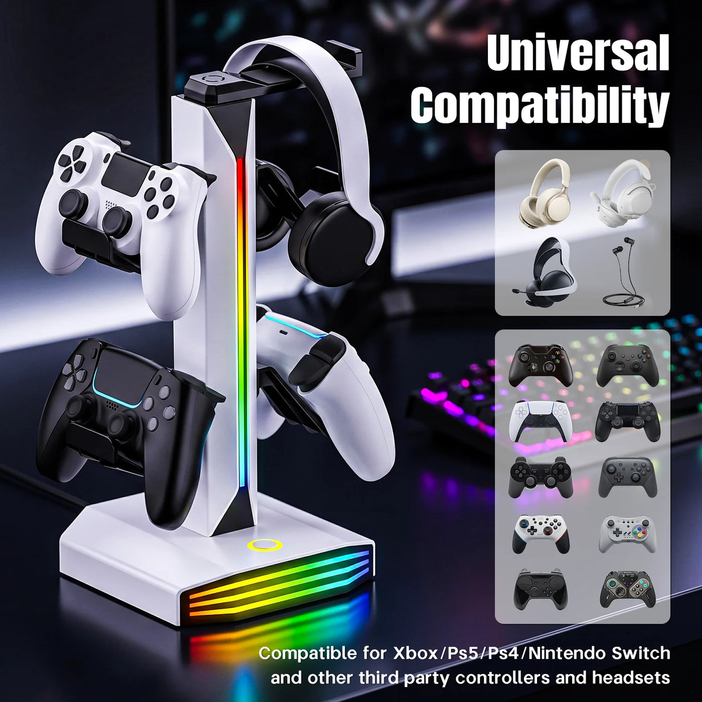 RGB Controller Headset Station