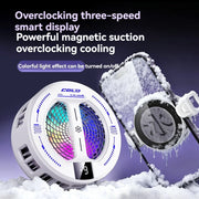 NEW Semiconductor Magnetic Clip Phone Cooler with Digital Display Temperature RGB Lights Compatible for Iphone Samsung Xiaomi