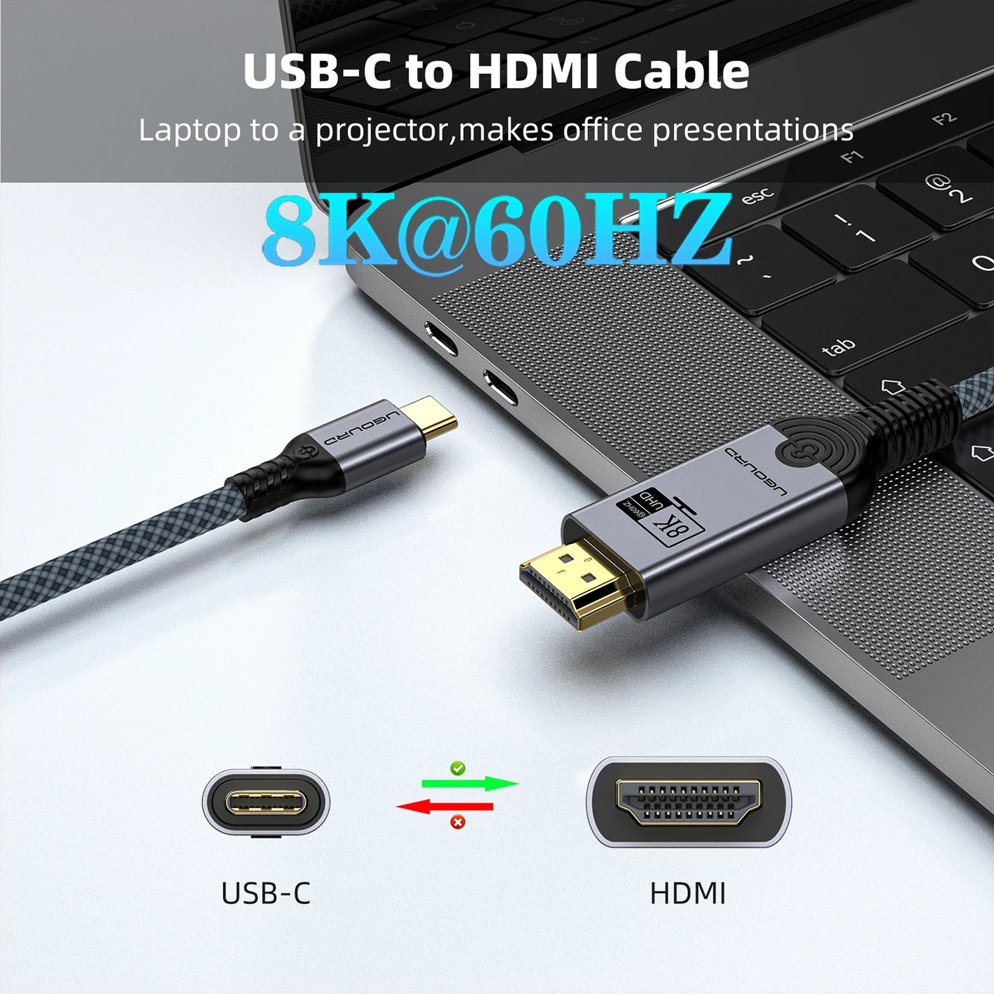USB-C 4K60Hz HDMI Cable