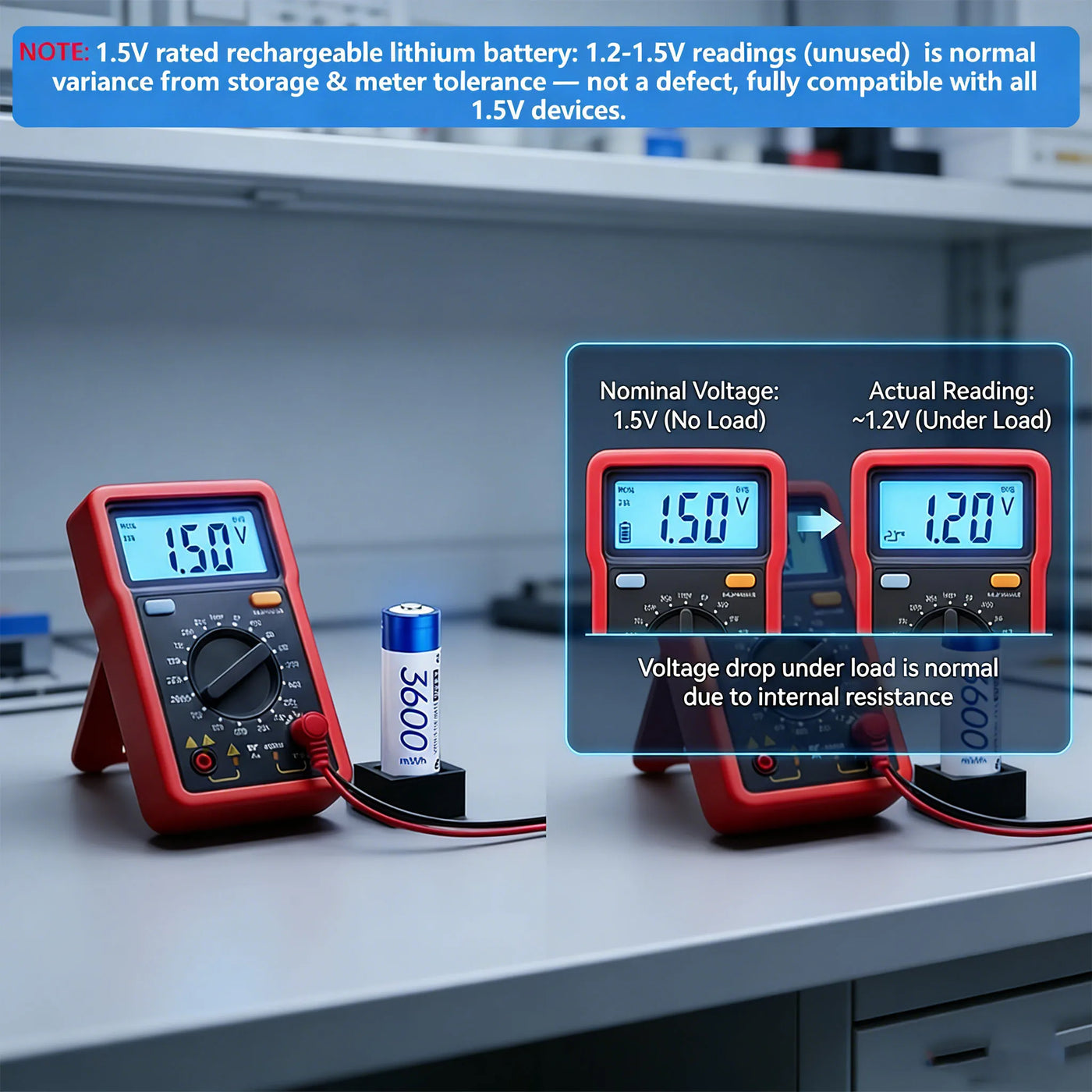 NOHON 1.5V Li-ion Rechargeable AA Batteries Bulk 3600mWh High Capacity Long Lasting AA AAA Battery Charging Battery Charger