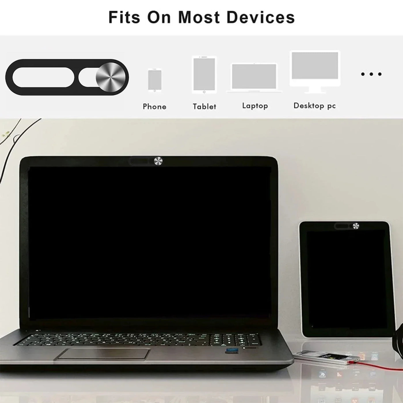 Sliding Webcam Privacy Cover Set