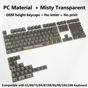 Transparent RGB Mechanical Keyboard Keycaps