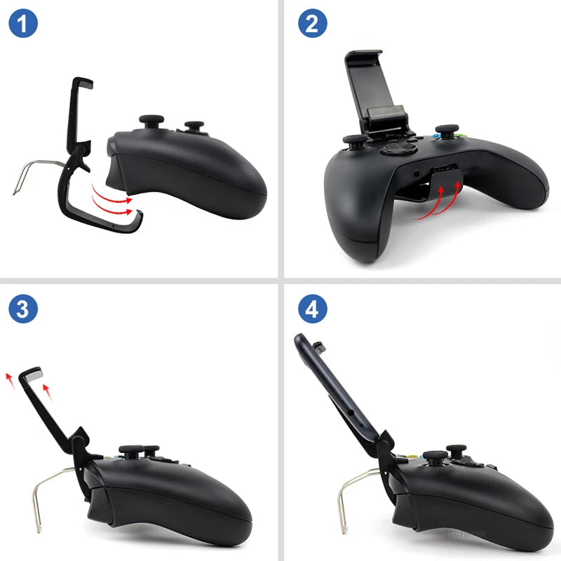 Mobile Phone Clip Stand Compatible for Xbox Series S X Controller Mount Holder Handle Bracket For Xbox Series S/X Gamepad