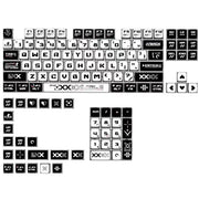 125-Key Transparent Anime Pudding Keycaps