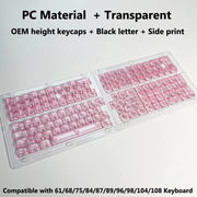 Transparent RGB Mechanical Keyboard Keycaps