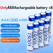 NOHON 1.5V Li-ion Rechargeable AA Batteries Bulk 3600mWh High Capacity Long Lasting AA AAA Battery Charging Battery Charger